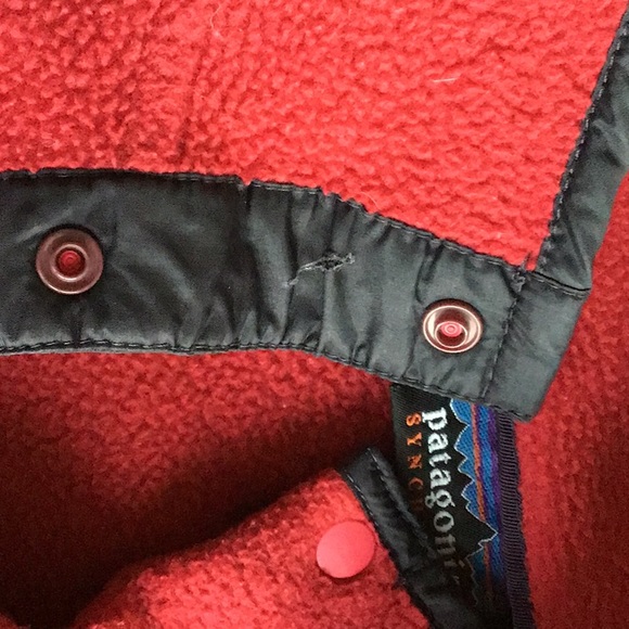 Patagonia red fleece pullover - Picture 5 of 5
